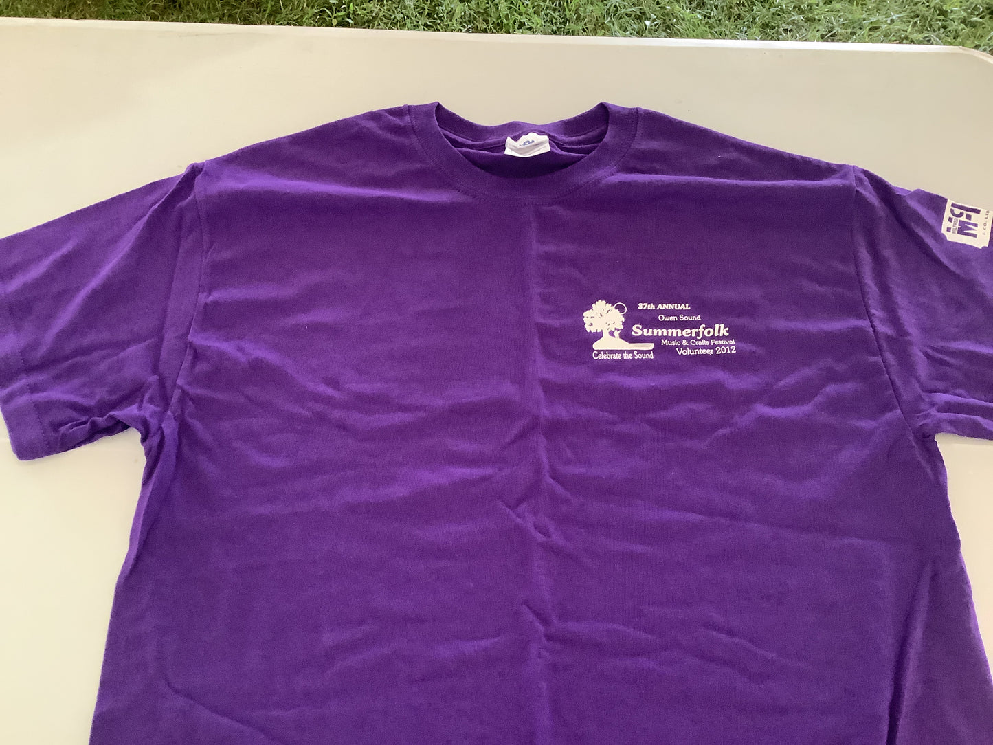 Volunteer tee purple 12’