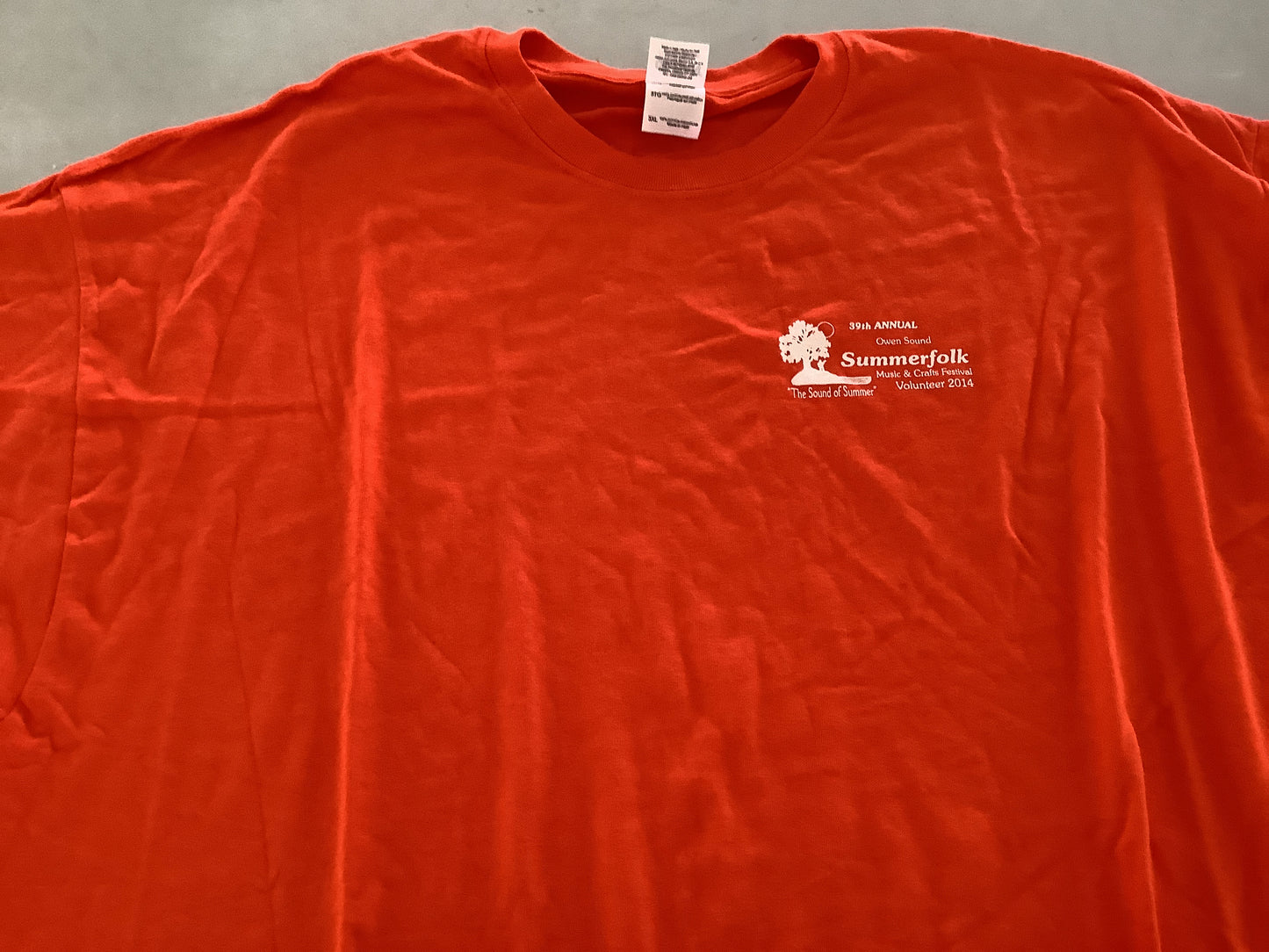 Volunteer tee orange 14’